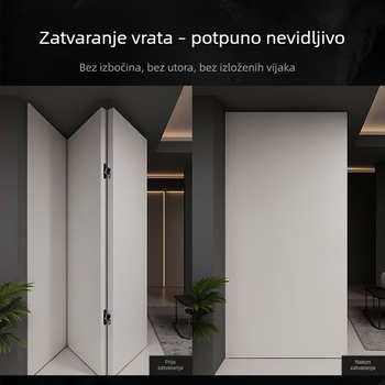 3D podesivi skriveni šarnír vrata, 180° otvaranje prema unutra/vani, skrivena sklopna vrata