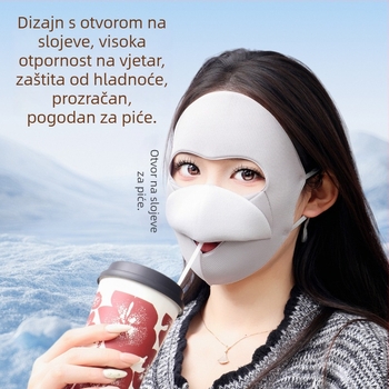 Periva puna maska za lice za žene, stil facekini za jesen i zimu, otpornost na vjetar i hladnoću
