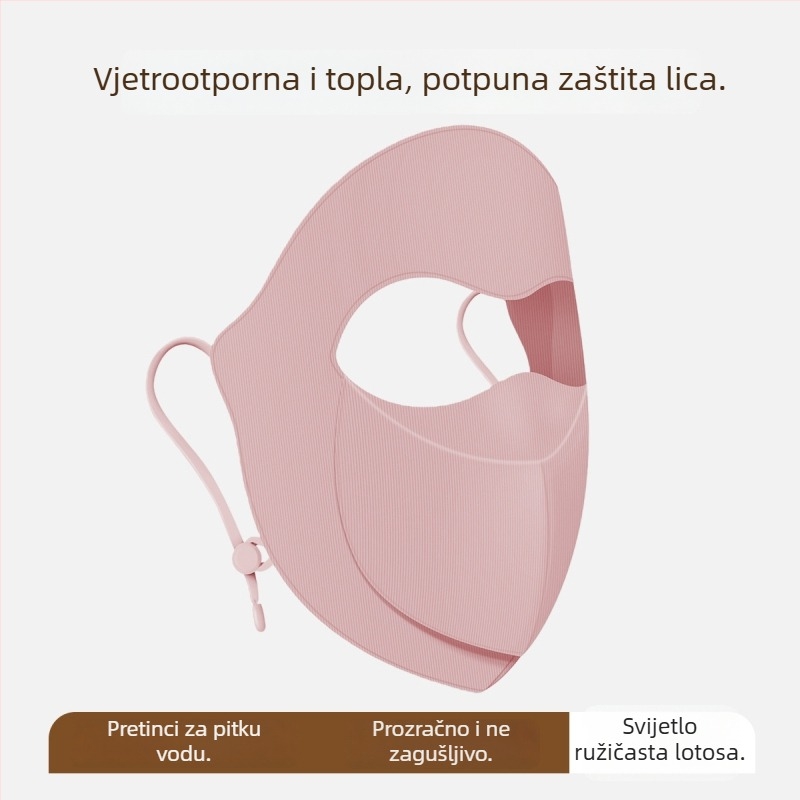 Periva puna maska za lice za žene, stil facekini za jesen i zimu, otpornost na vjetar i hladnoću