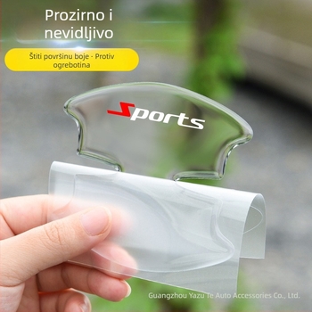 Prozirna zaštitna naljepnica od epoksidne smole za kvaku vrata i udubljenje vrata, otporna na ogrebotine, univerzalna kompatibilnost sa sportskim automobilima