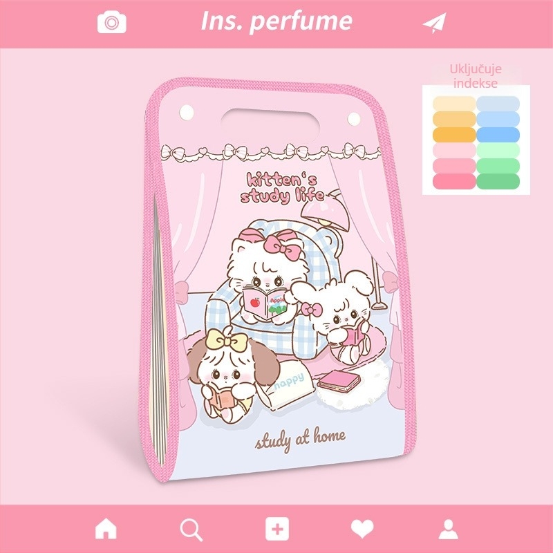 PVC A4 harmonika mapa s karikaturnim dizajnom, za učenike