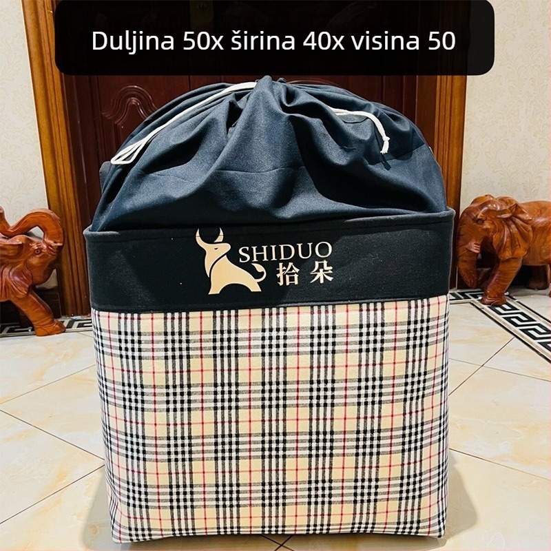 Debljena platnena kutija za skladištenje – odjeća, deke i igračke, platneni organizator za dom i preseljenje