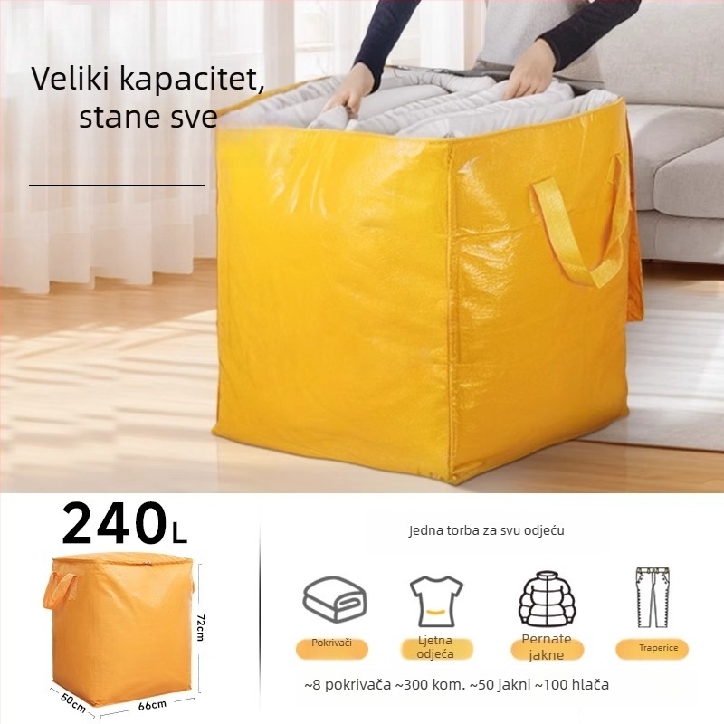 Torba za preseljenje velikog kapaciteta za odjeću i pokrivače