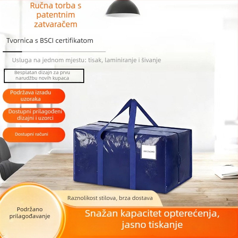 Deblja PE tkanina laminirana vreća protiv prašine i vlage za kućnu i putnu upotrebu, pakiranje prtljage, skladištenje deka i odjeće
