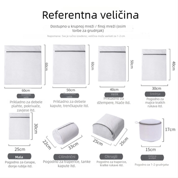 Mrežasta torba za pranje protiv deformacije za perilicu, prijenosna torba za grudnjake i donje rublje
