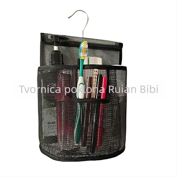 Polukružna PVC mrežasta torbica za kupaonicu za vješanje