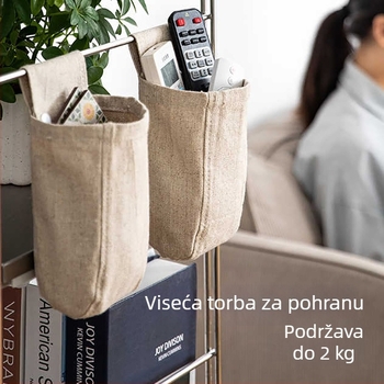Tekstilni organizator uz krevet s džepom za telefon – viseći organizator za krevet i stolicu
