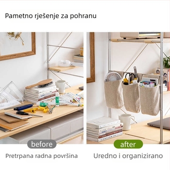 Tekstilni organizator uz krevet s džepom za telefon – viseći organizator za krevet i stolicu