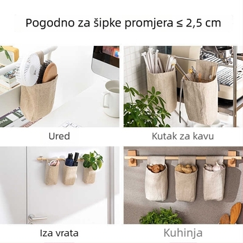 Tekstilni organizator uz krevet s džepom za telefon – viseći organizator za krevet i stolicu