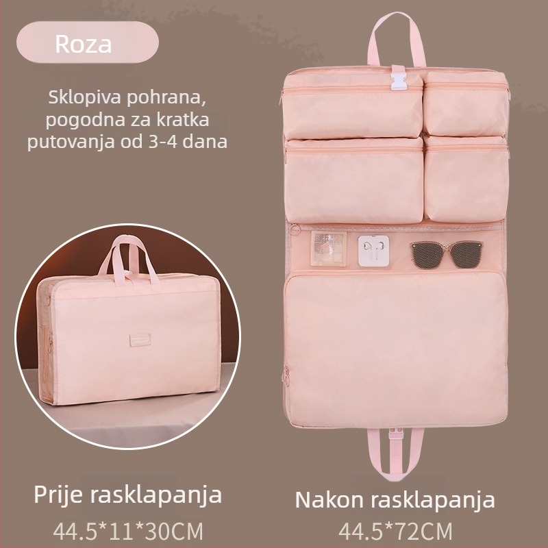 Sedam u jednom putna torba za pohranu s pregradama za odjeću i donje rublje