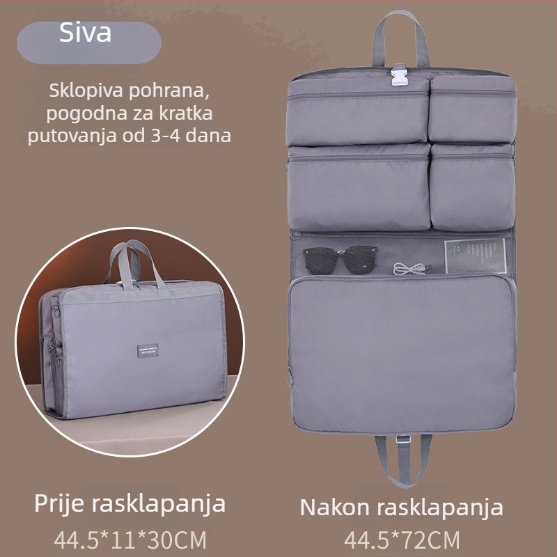 Sedam u jednom putna torba za pohranu s pregradama za odjeću i donje rublje