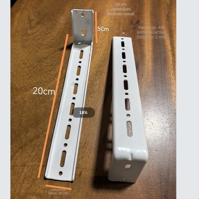 Bijeli višeslojni nosač zavjesa za zidnu montažu i fotografijsko pozadje, dodaci za zavjese i dijelovi za rolete