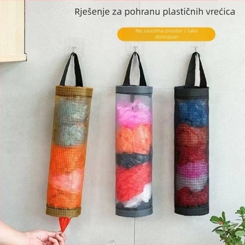 Zidni dispenser za vrećice kuhinjske i organizator za skladištenje plastičnih vrećica