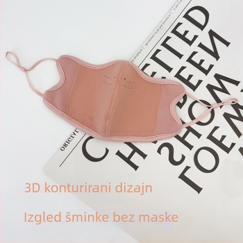 Jesen–zimska maska od plišastog flisa, unisex, za vožnju biciklom, s flisom, zaštita kutova očiju i vizualno vitkije lice