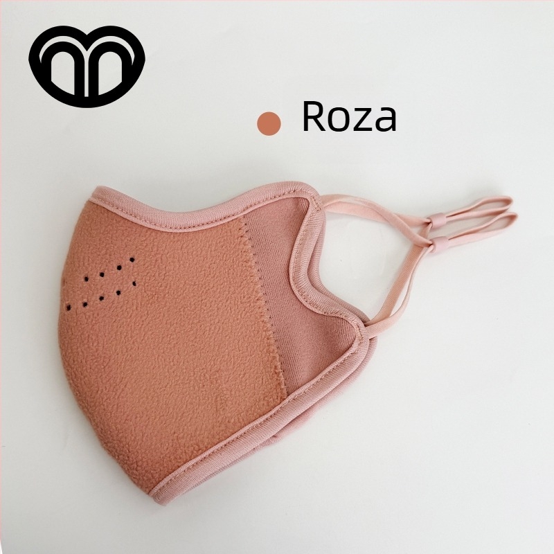 Jesen–zimska maska od plišastog flisa, unisex, za vožnju biciklom, s flisom, zaštita kutova očiju i vizualno vitkije lice