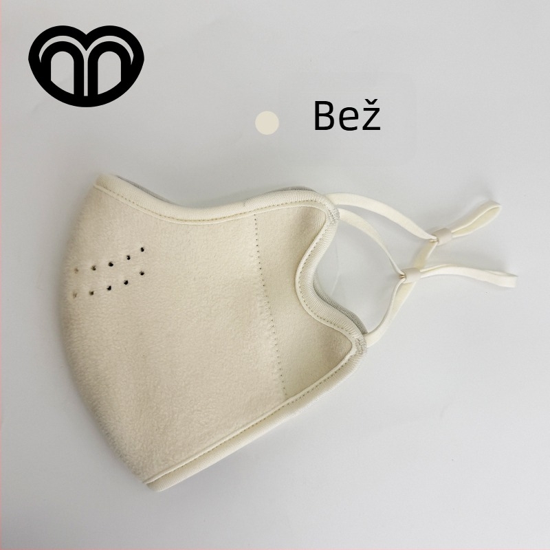 Jesen–zimska maska od plišastog flisa, unisex, za vožnju biciklom, s flisom, zaštita kutova očiju i vizualno vitkije lice