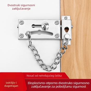 Nehrđajući čelični sigurnosni lanac za vrata, teški zasun, moderan minimalistički dizajn