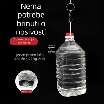 Set prstenova i kuka za zavjese za rimski štap