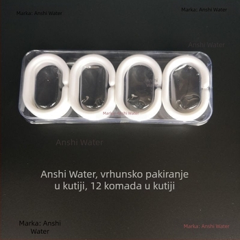 Plastične C-oblike kukice za tuš zavjese i krugove za zavjese, krugovi za posteljne zavjese, kuka za kapute i odjeću