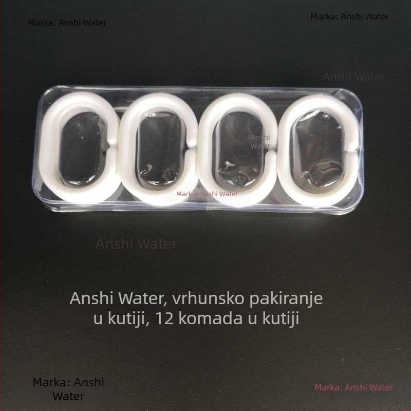 Plastične C-oblike kukice za tuš zavjese i krugove za zavjese, krugovi za posteljne zavjese, kuka za kapute i odjeću