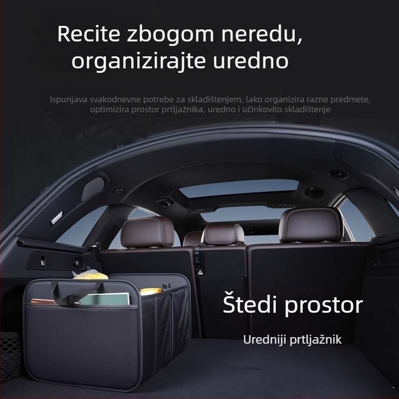 Sklopiva kožna kutija za prtljažnik automobila – organizator za ured i dom