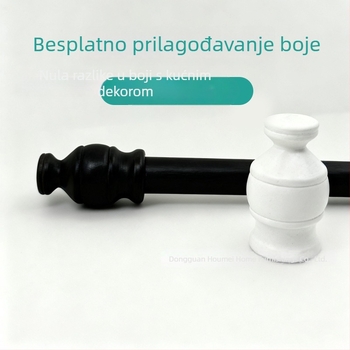 Drveni dekorativni završetak zavjesne šipke, rimski stil, klasičan dizajn