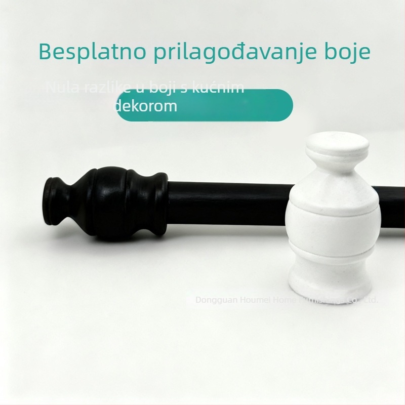 Drveni dekorativni završetak zavjesne šipke, rimski stil, klasičan dizajn