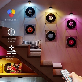 RGB LED magnetska zidna svjetiljka za umjetničke prikaze i stvaranje atmosfere