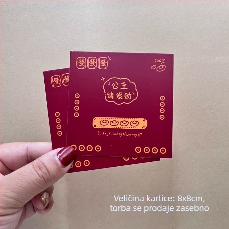 100 kartica za pakiranje ručno izrađenih narukvica, DIY kartice za narukvice s porukama mira i radosti, vrećice za zaštitu od prašine nakita