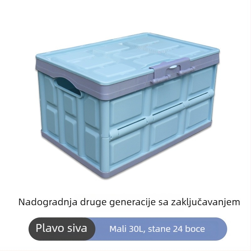 Kutija za pohranu u prtljažniku automobila, sklopivi organizator, plastična kutija za unutarnje skladištenje