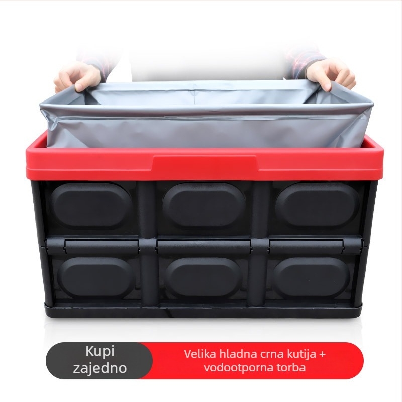 Kutija za pohranu u prtljažniku automobila, sklopivi organizator, plastična kutija za unutarnje skladištenje