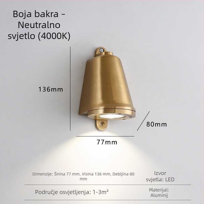 Industrijski stil vanjska zidna svjetiljka za ulaz u trgovinu odjeće, retro natpisno svjetlo
