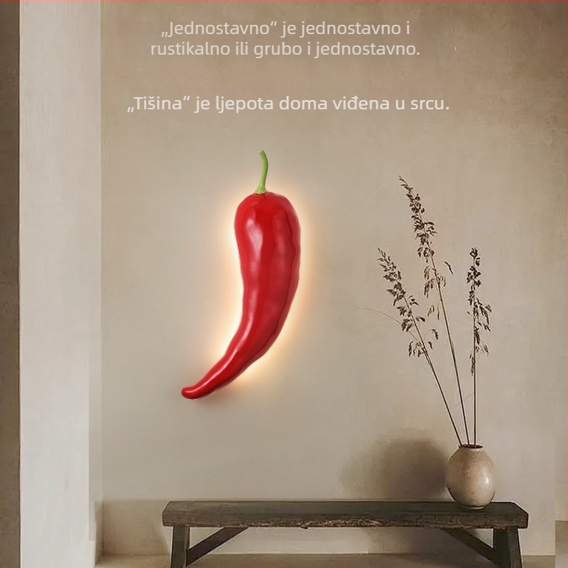 Nova kineska stil čili zidna svjetiljka za gostinjice i restorane, Wabi-Sabi čajna soba, unutarnje zidno rasvjetno rješenje za dnevni boravak