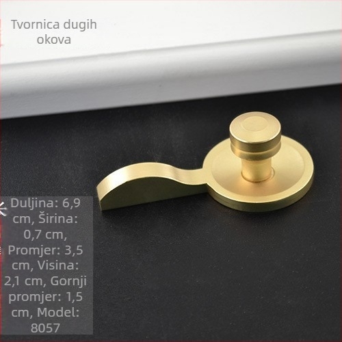 Duga kvaka za ormar u novom kineskom stilu, antikni izgled za ladice, montaža jedne rupe, moderni minimalistički metalni hardver za namještaj