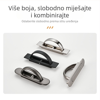 Tatami stil skrivena ručka za ormar – ugradbena ručka za vrata ormara, cinkovo legura, novi kineski stil