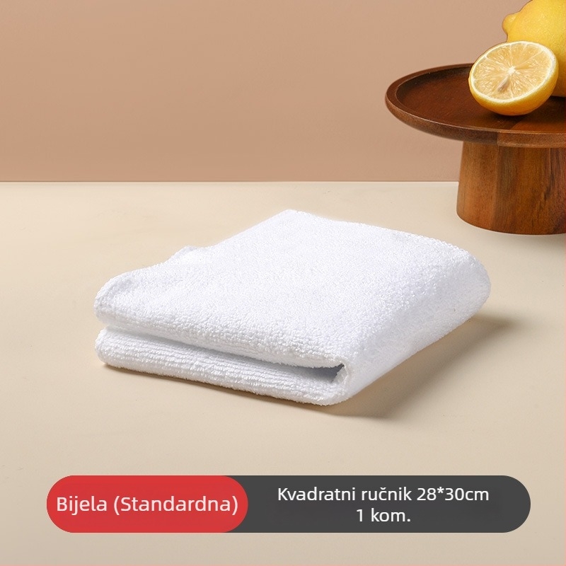 Krpa za čišćenje od drvenih vlakana za bar i kuhinju, mala kvadratna krpa, upijajuća, bijela i smeđa boja