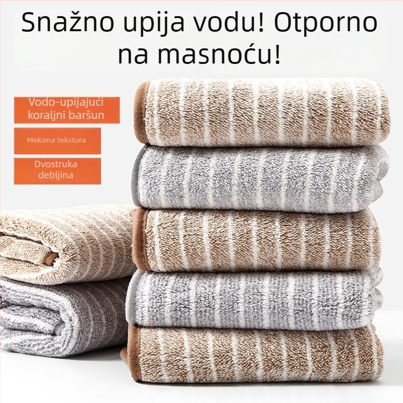 Mikrovlakna krpa za suđe bez dlačica, upijajuća, jednostavna za čišćenje, kuhinjska mala krpa s kukom za vješanje