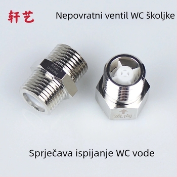 Toaletni provjerni ventil od 304 SS, jednostrani, 1/2" unutarnji navoja, hardverska oprema