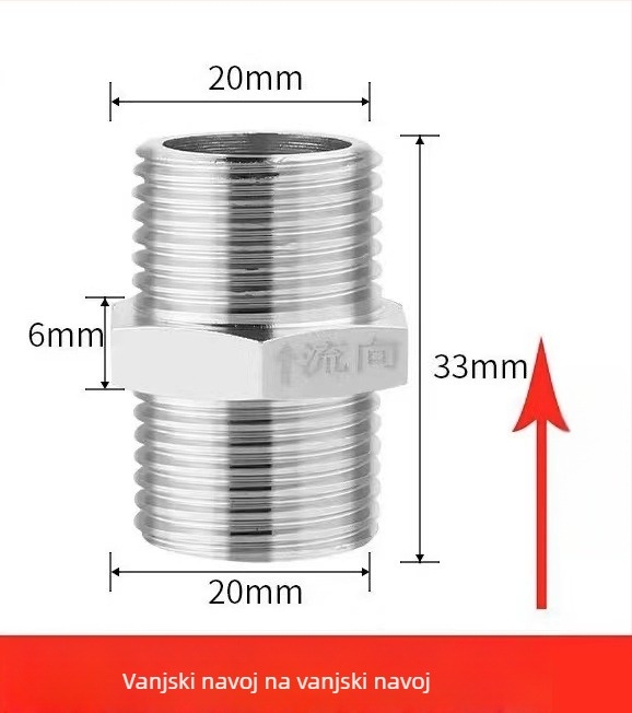 Toaletni provjerni ventil od 304 SS, jednostrani, 1/2" unutarnji navoja, hardverska oprema