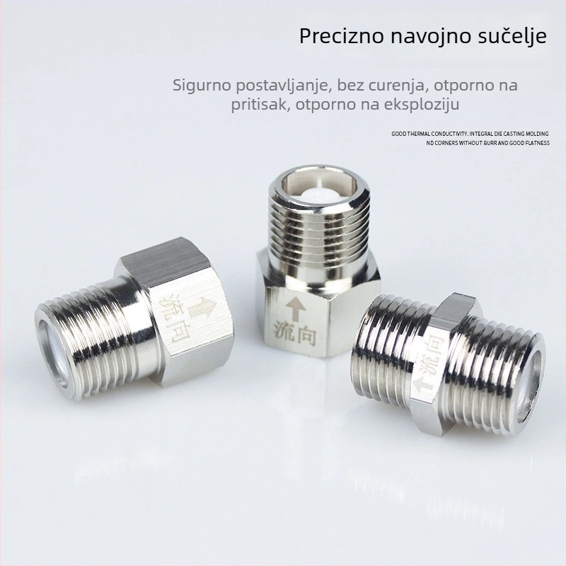 Toaletni provjerni ventil od 304 SS, jednostrani, 1/2" unutarnji navoja, hardverska oprema