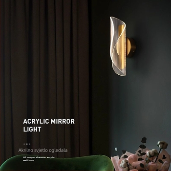 Akrilna LED zidna lampa moderni minimalisticki dizajn za dnevni boravak spavaću sobu hodnik bar i svjetlo za hotelsko stubište