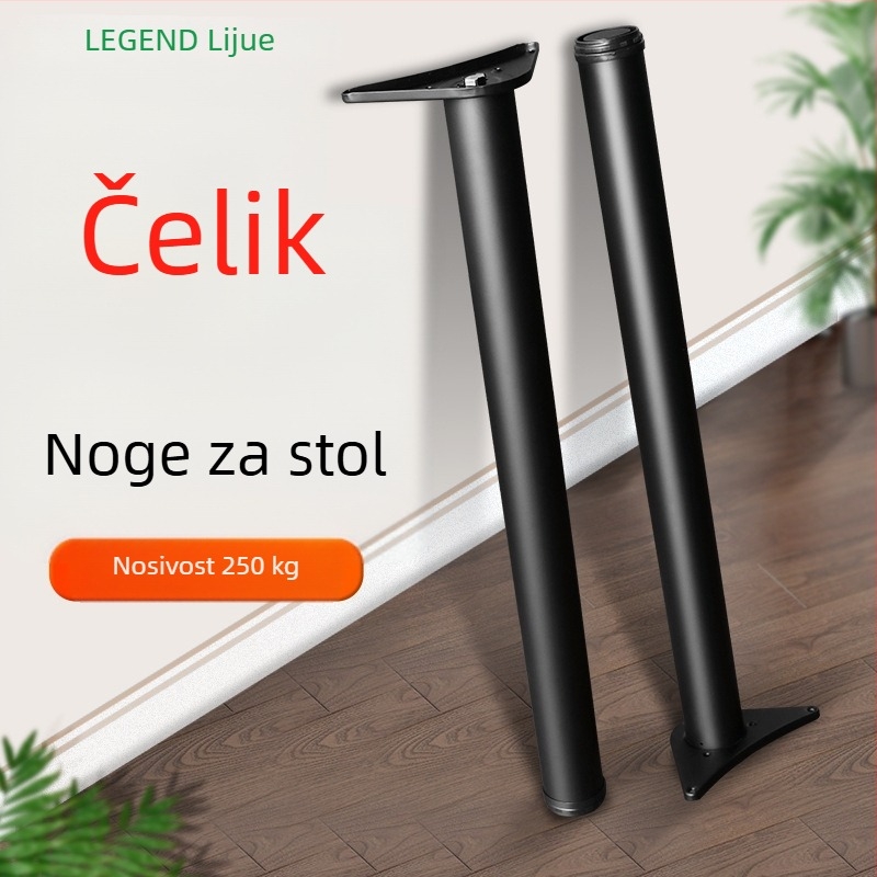 Prilagodljive noge stola od nehrđajućeg čelika, cijev promjera 60 mm, moderan jednostavan dizajn za ured