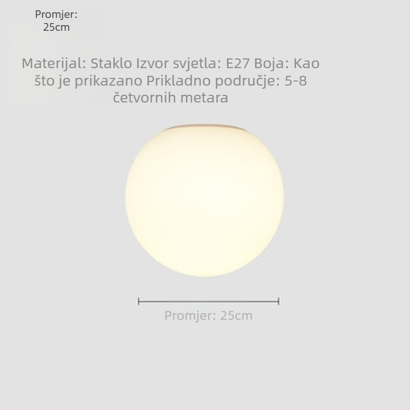 Skandinavska zidna svjetiljka s kuglom mjehurića, moderni minimalistički dizajn, LED s promjenjivom jačinom