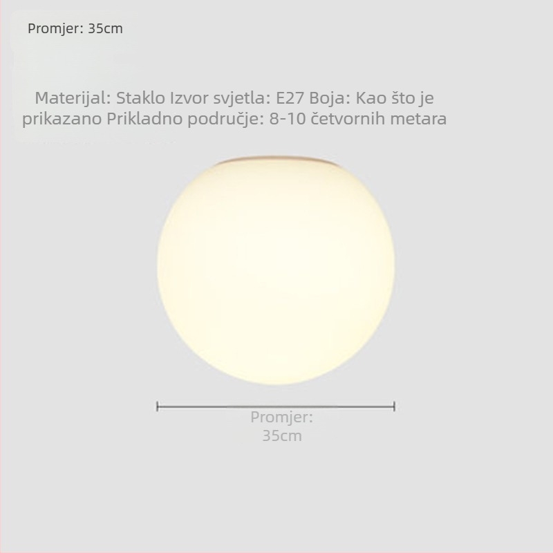 Skandinavska zidna svjetiljka s kuglom mjehurića, moderni minimalistički dizajn, LED s promjenjivom jačinom