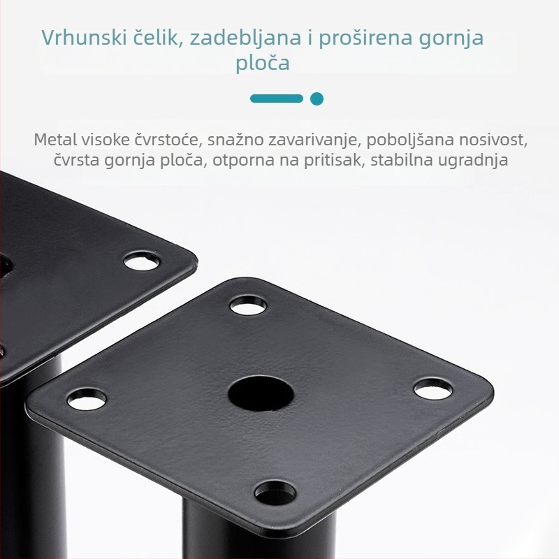 Podesive metalne noge za namještaj: kauč, ormarić, TV-stalak i cilindrične noge stola za kavu