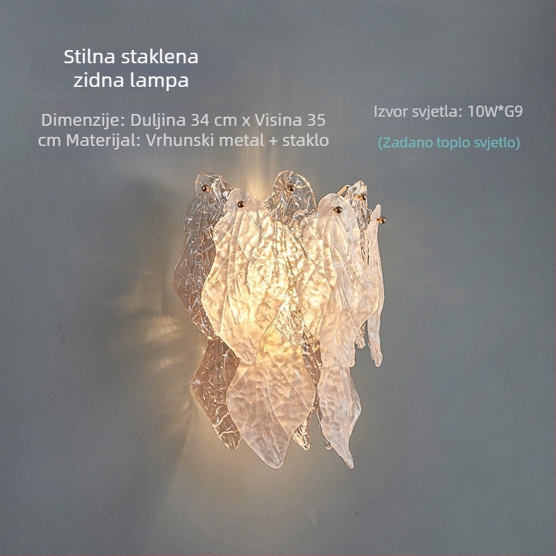 Stenska lampa za spavaću sobu i hodnik, noćna svjetiljka uz krevet, stenska lampa za televizor, unutarnje osvjetljenje u francuskom stilu
