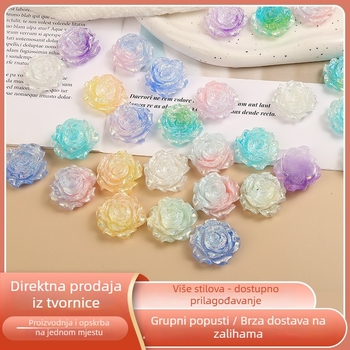 3D Cat-Eye ružičaste DIY perle za ukrase: dodaci za cipele, manikuru, kućište za telefon, naušnice i ogrlicu