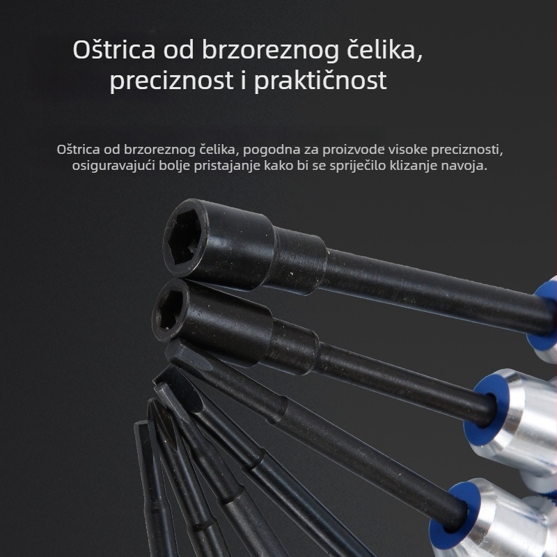 Modelarski alati s plavom okruglom ručkom, veličine 0# i 1#, sedmeročlani set s dimenzijama 4,0; 5,0; 1,5; 2,0; 2,5 mm