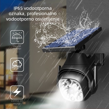 Solarno vanjsko zidno svjetlo sa senzorom pokreta, IP65 vodootporno za vrt i balkon