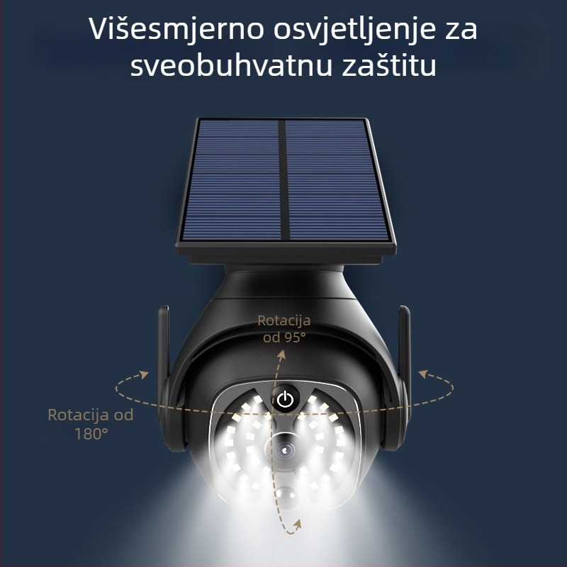 Solarno vanjsko zidno svjetlo sa senzorom pokreta, IP65 vodootporno za vrt i balkon